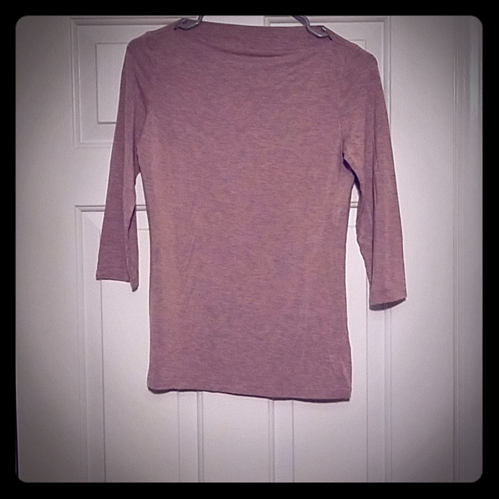 3/4 sleeve boat neck top